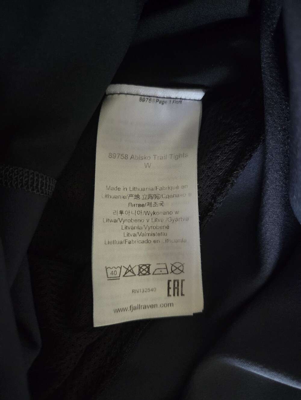 fjallraven abisko trekking tights women's medium m blue hiking cargo leggings - Picture 6 of 7